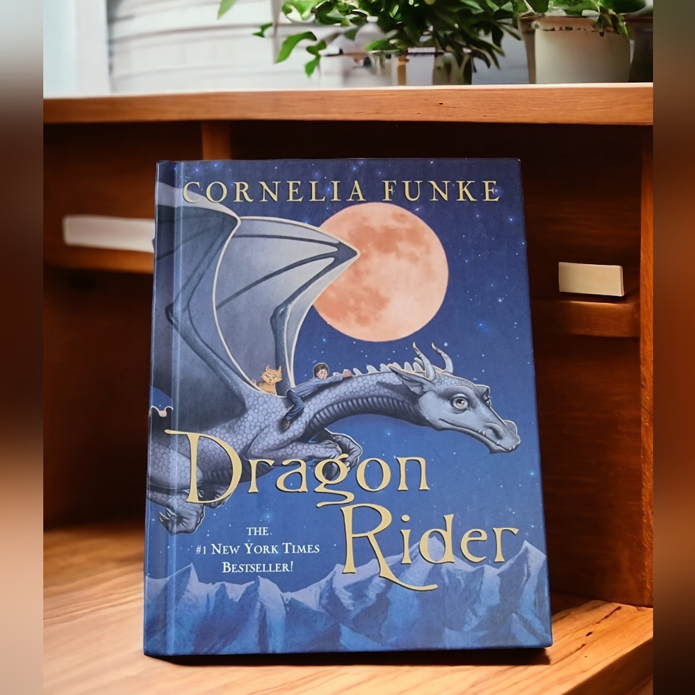 Vintage 2000s Cornelia Funke Dragon Rider Hardcover Book